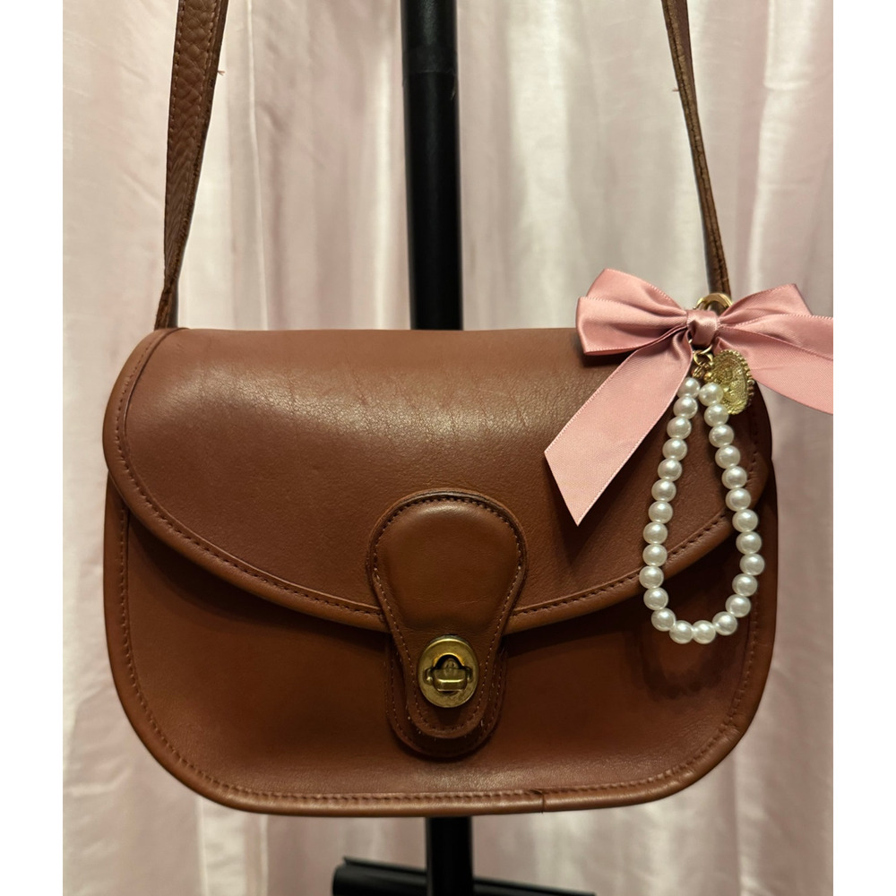 Vintage leather saddle bag - Picture 2 of 8